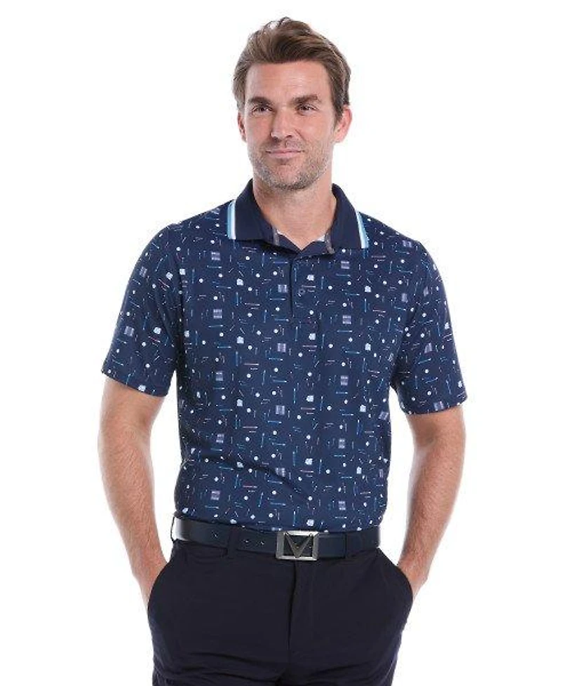 Men's Golf Collection Print Short Sleeve Polo