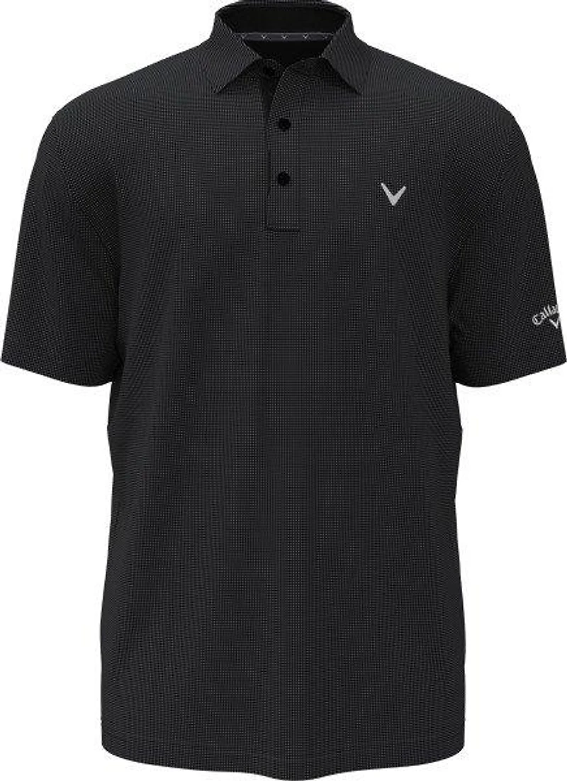 Men's Prospin Gingham Print Short Sleeve Polo