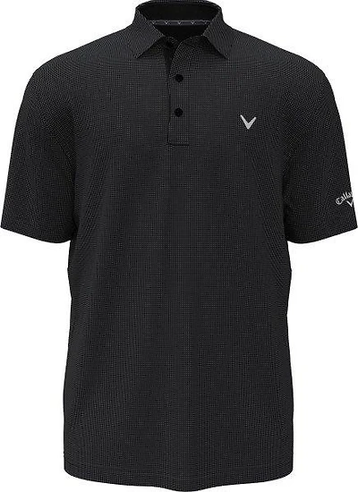 Men's Prospin Gingham Print Short Sleeve Polo