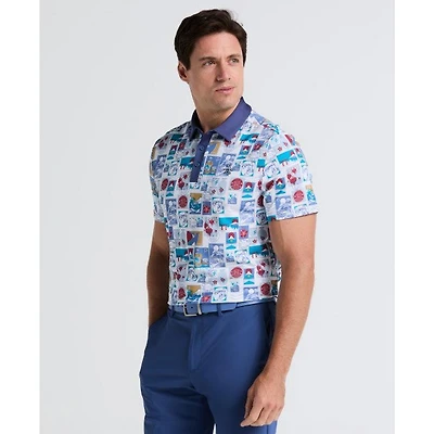 Men's Petes Stamp Roadmap Short Sleeve Polo