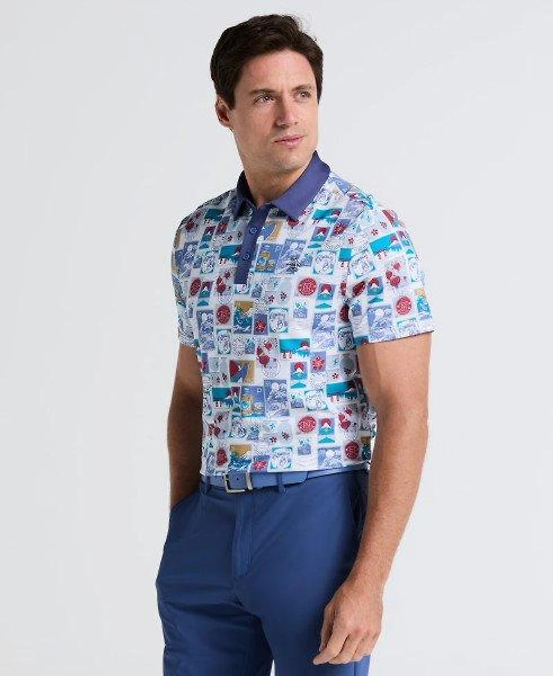Men's Petes Stamp Roadmap Short Sleeve Polo