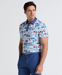 Men's Petes Stamp Roadmap Short Sleeve Polo