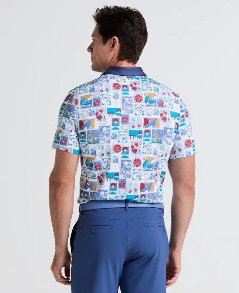 Men's Petes Stamp Roadmap Short Sleeve Polo