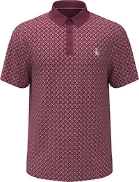 Men's Pete's Check Print Block Short Sleeve Polo