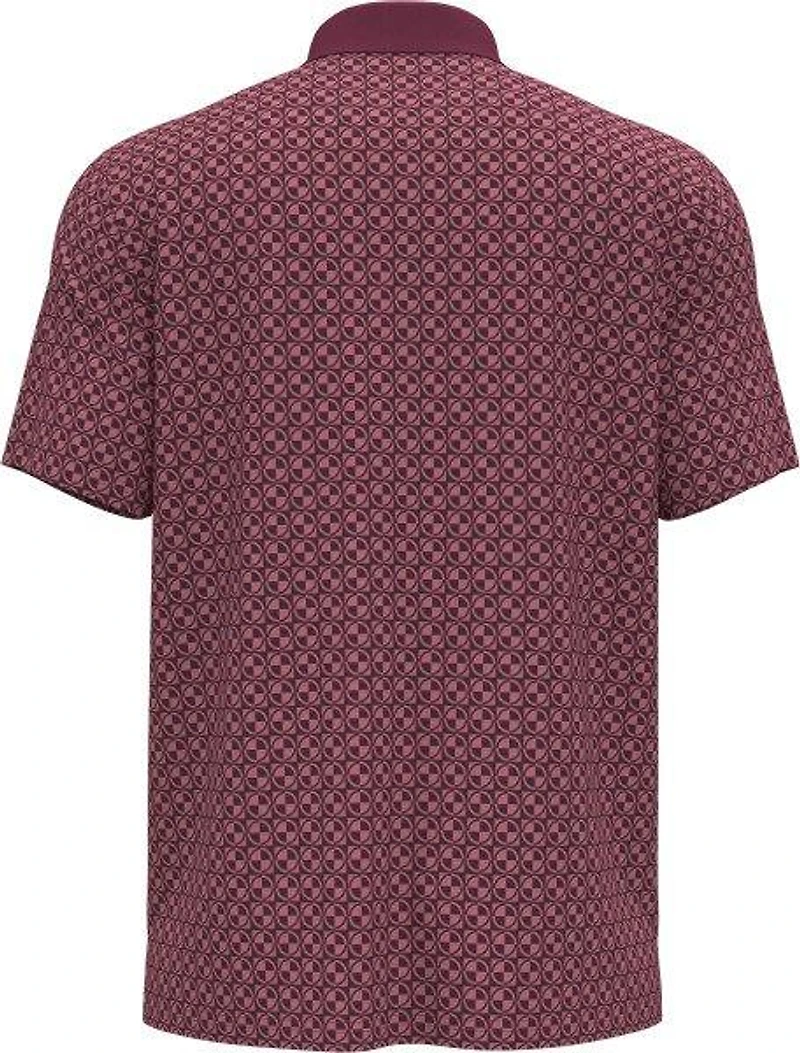 Men's Pete's Check Print Block Short Sleeve Polo