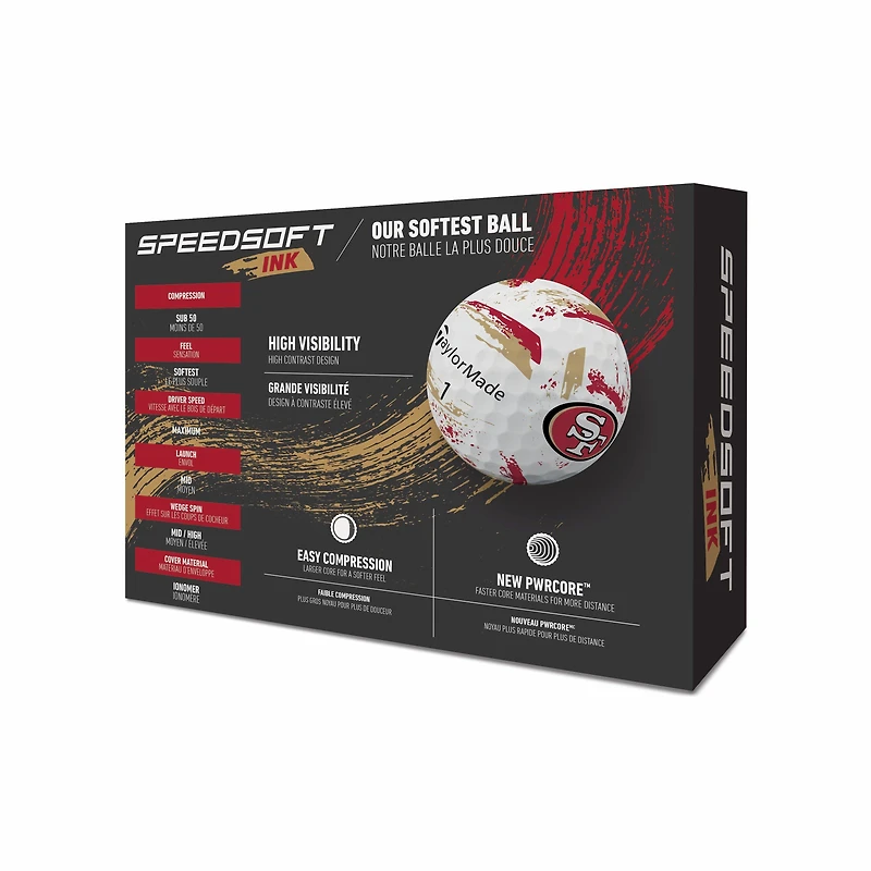SpeedSoft Golf Balls - NFL Ink