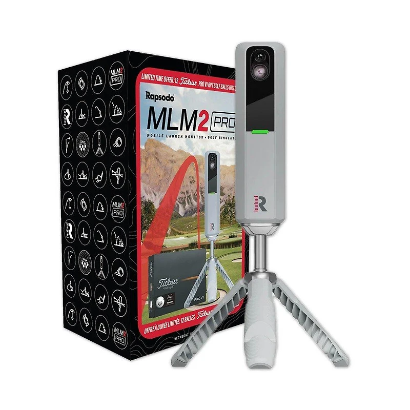 MLM2PRO Launch Monitor + 12 RPT Pro V1 Golf Balls Bundle