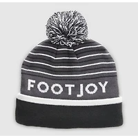 Men's Striped Pom Pom Bobble Beanie