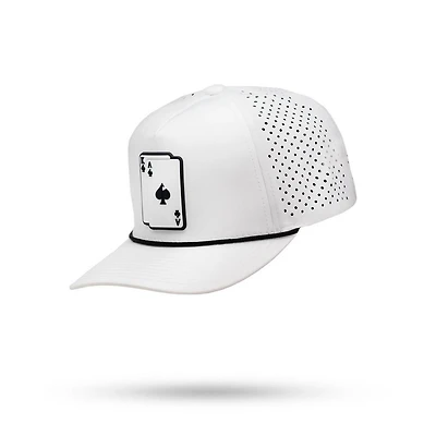 Men's Perforated AK Rope Cap - White