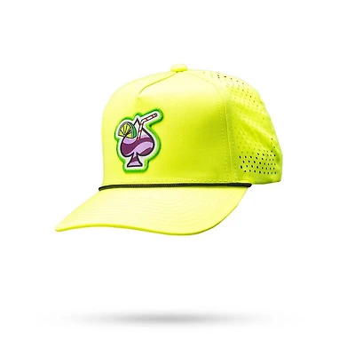 Men's Transfusion Perforated Rope Cap - Highlighter Yellow