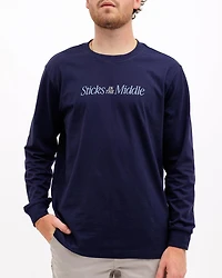 Men's Sticks the Middle Long Sleeve T-Shirt