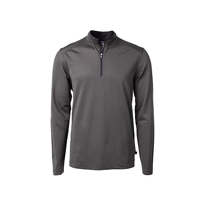Men's Virtue Eco Pique Micro Stripe 1/4 Zip Sweater