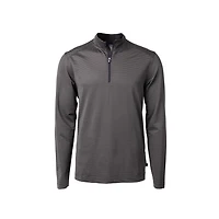 Men's Virtue Eco Pique Micro Stripe 1/4 Zip Sweater