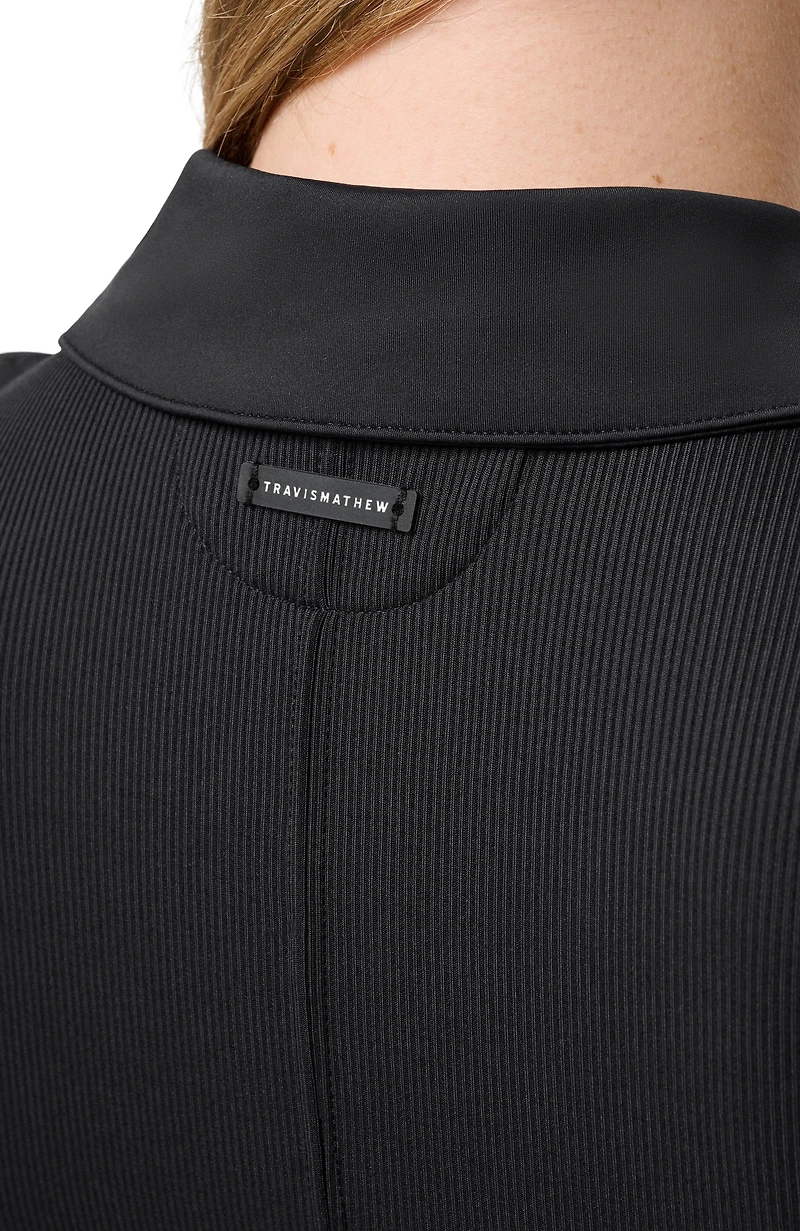 Women's Moveknit Rib Sleeveless Zip Polo