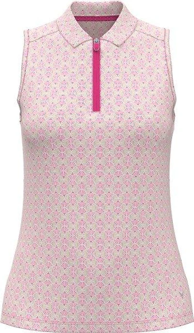 Women's Mesh Inserts Sleeveless Polo