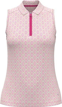 Women's Mesh Inserts Sleeveless Polo