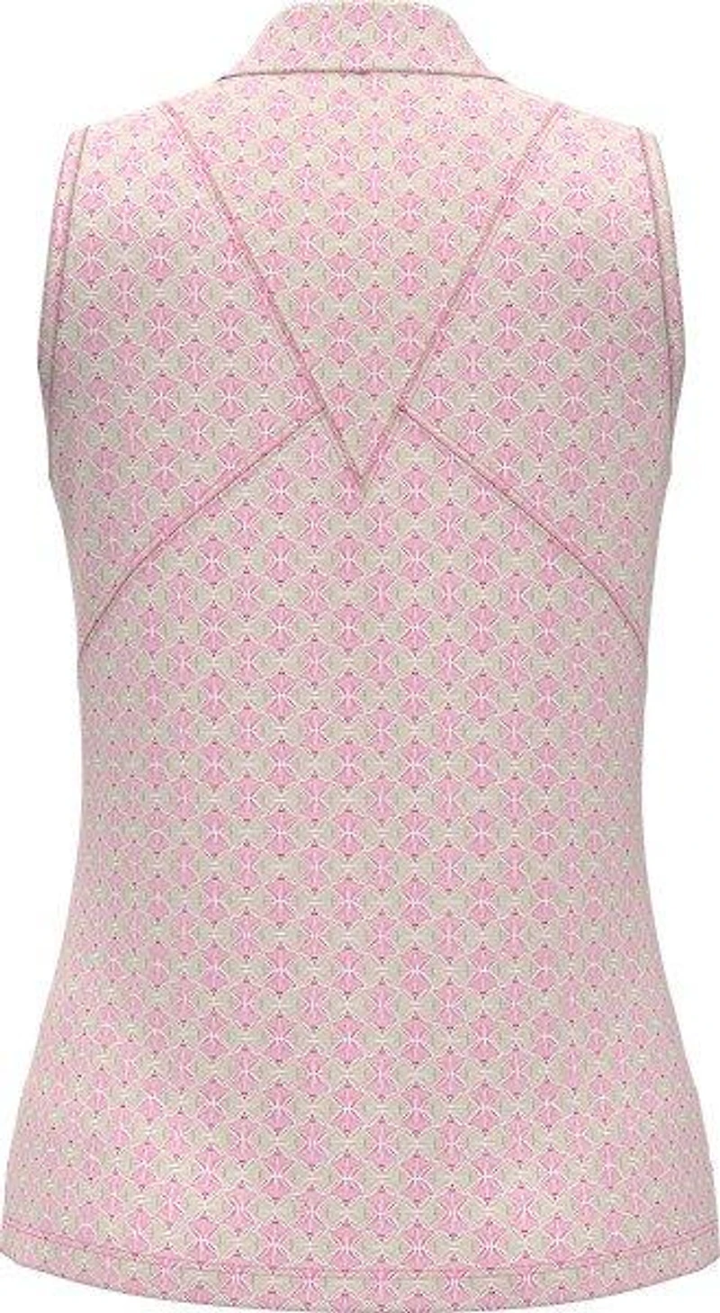 Women's Mesh Inserts Sleeveless Polo