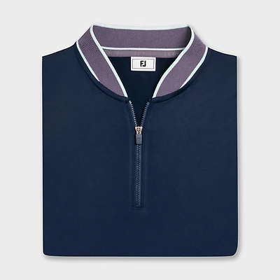 Women's Zip Blade Collar Short Sleeve Polo