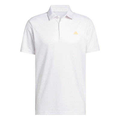 Men's Performance Textured Print Short Sleeve Polo