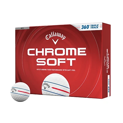 Chrome Soft Golf Balls - 360 Triple Track