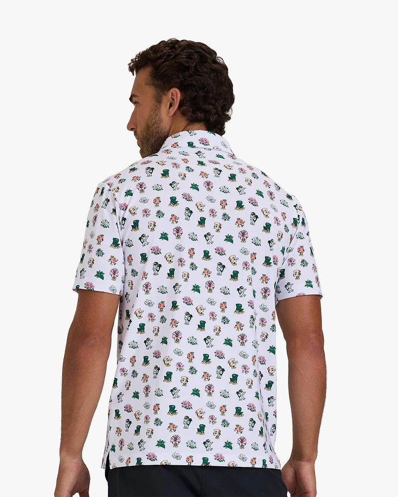 Men's Amateur's Icon Print Short Sleeve Polo