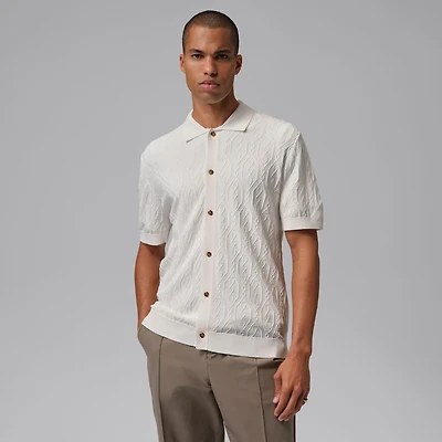 Men's SP Jordan Knit Button Down Short Sleeve Polo