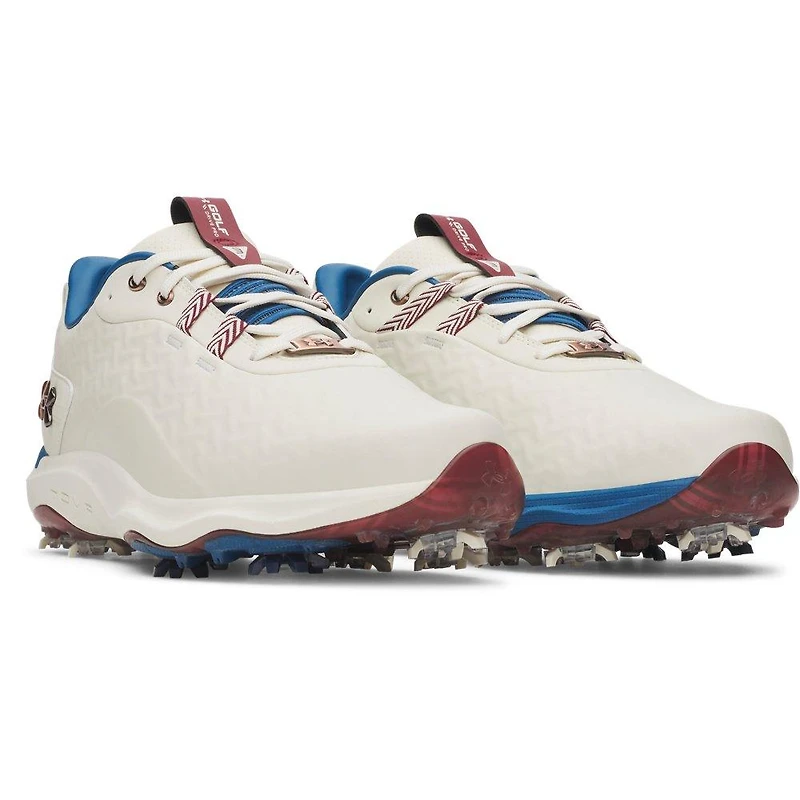 Men's Drive Pro Clone LE Spiked Golf Shoe - Off-White/Multi