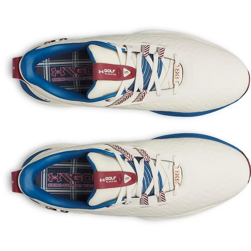 Men's Drive Pro Clone LE Spiked Golf Shoe - Off-White/Multi