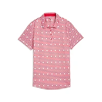 Women's Maple Leaf Printed Short Sleeve Polo