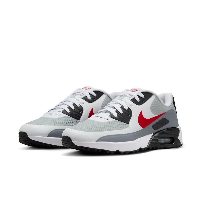 Air Max 90 Spikeless Golf Shoe - White/Grey/Red