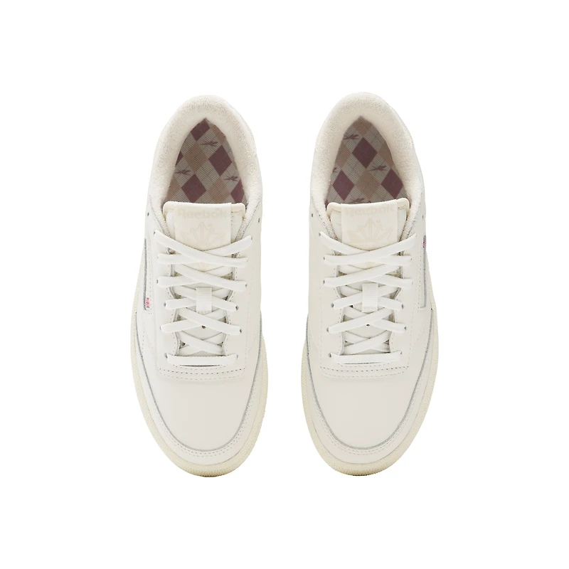 Women's Club C Spikeless Golf Shoe - Off-White/Pink