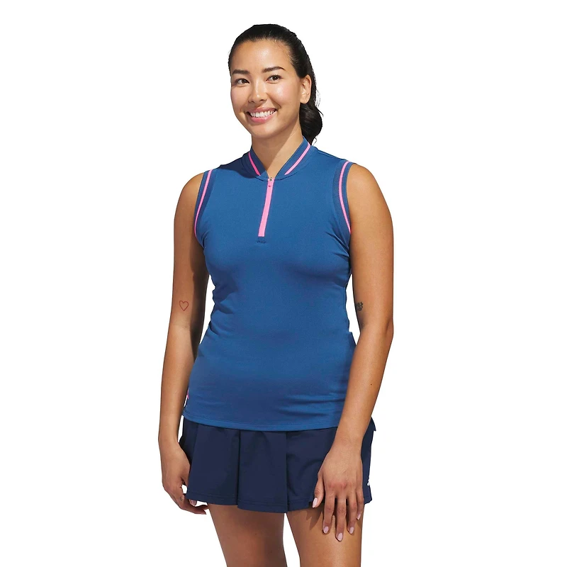Women's Ultimate365 Zip Sleeveless Polo