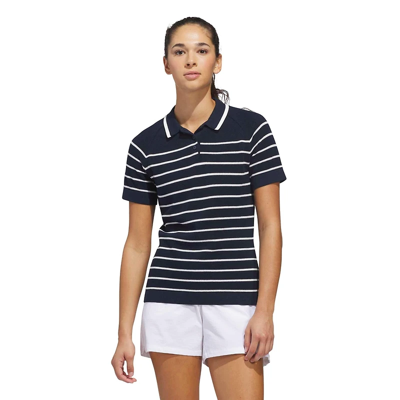 Women's Ultimate365 Stripe Knit Short Sleeve Polo