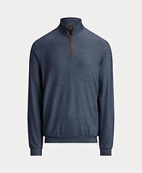 Men's Movement Mesh Knit Covered 1/4 Zip Sweater