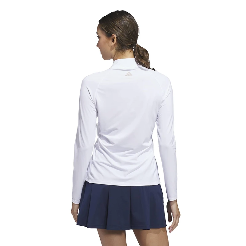 Women's Ultimate365 Solid 1/4 Zip Mock Neck Sweater