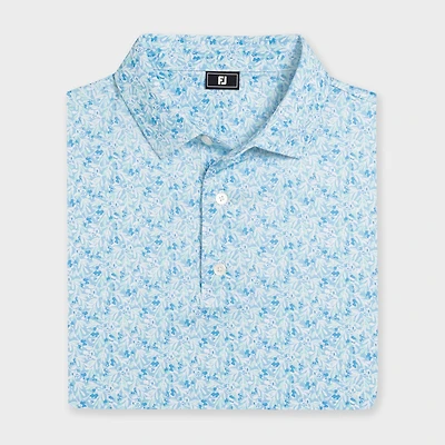 Men's Meadow Print Lisle Short Sleeve Polo
