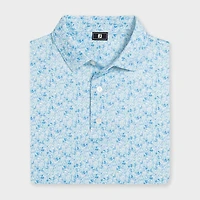 Men's Meadow Print Lisle Short Sleeve Polo