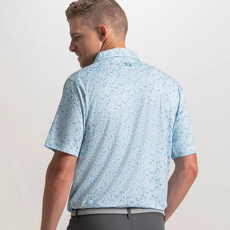 Men's Meadow Print Lisle Short Sleeve Polo