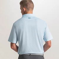 Men's Seersucker Print Lisle Short Sleeve Polo
