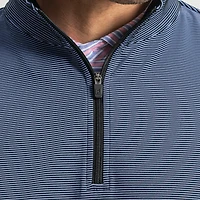 Men's Ottoman Stripe Knit 1/4 Zip Sweater