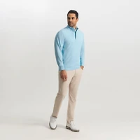 Men's Hidden Placket Midlayer Heather Sweater