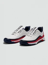 Men's Presidio US Open Spikeless Golf Shoe - White/Red/Navy