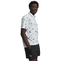 Men's Drive Golf Trip Printed Short Sleeve Polo