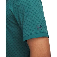 Men's UA Drive Printed Rib Short Sleeve Polo
