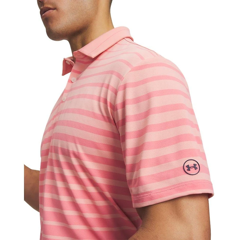Men's UA Drive Stripe Short Sleeve Polo