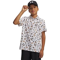 Boy's UA Matchplay Printed Short Sleeve Polo
