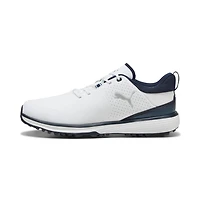 Men's Fusion Grip ST Spiked Golf Shoe - White/Navy (Wide)