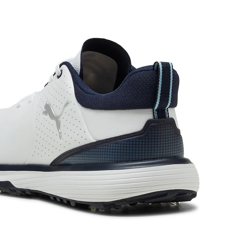 Men's Fusion Grip ST Spiked Golf Shoe - White/Navy (Wide)