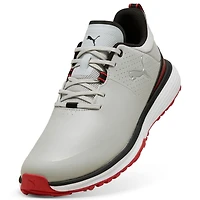 Men's Fusion Grip ST Spiked Golf Shoe - Grey/Red (Wide)