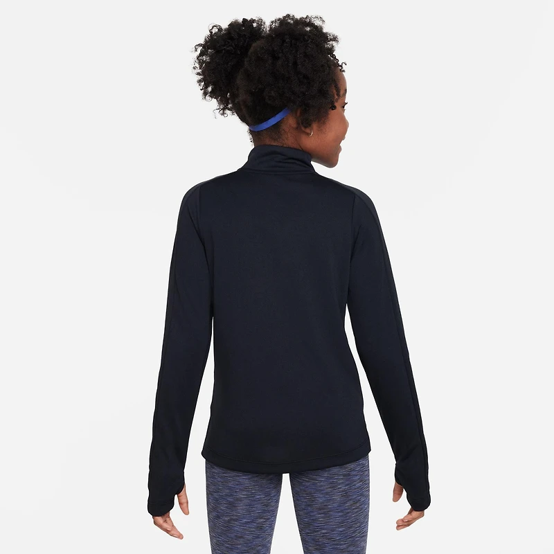 Girls' Dri-Fit 1/4 Zip Long Sleeve Top